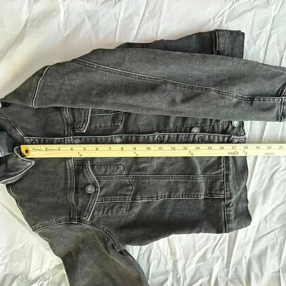 Judy Blue the classic denim jacket black/gray women’s size small - Picture 15 of 15